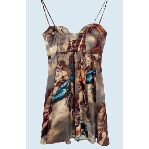 URBAN OUTFITTERS Cherub Art Mini Bustier Dress Size Sm NEW NWT - Picture 4 of 8